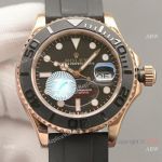 Swiss Quality Rolex Yacht-Master Rose Gold Oysterflex Watch 40mm